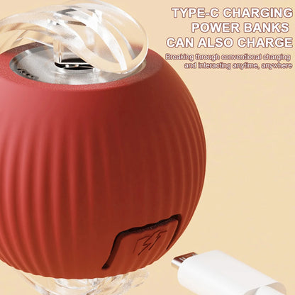2PC/1PC Cat Interactive Ball Toys Automatic Rolling Ball Rechargeable Self Rotating Ball Fast Rolling Ball for Indoor Cat Kitten